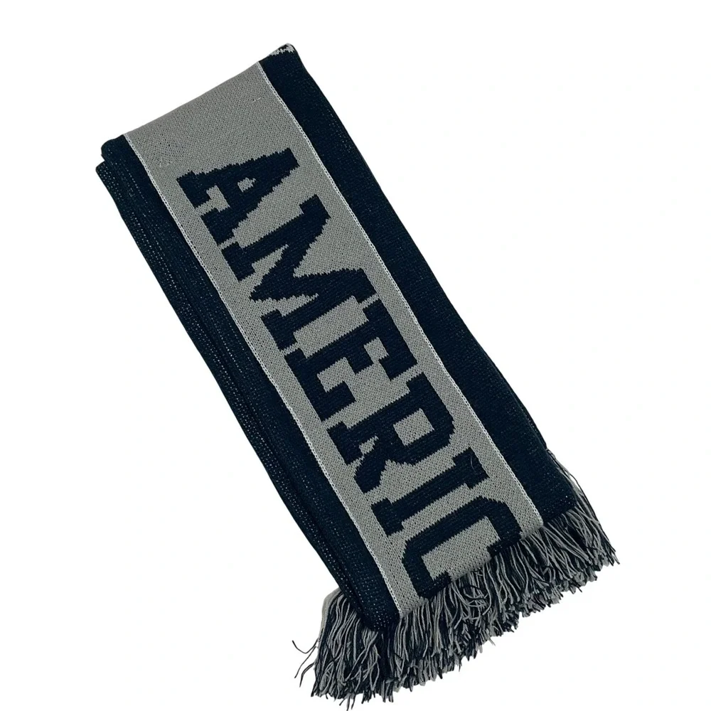 Dallas‎ Cowboys NFL Knit Scarf Navy Blue Grey Americas Team Star Logo NWT